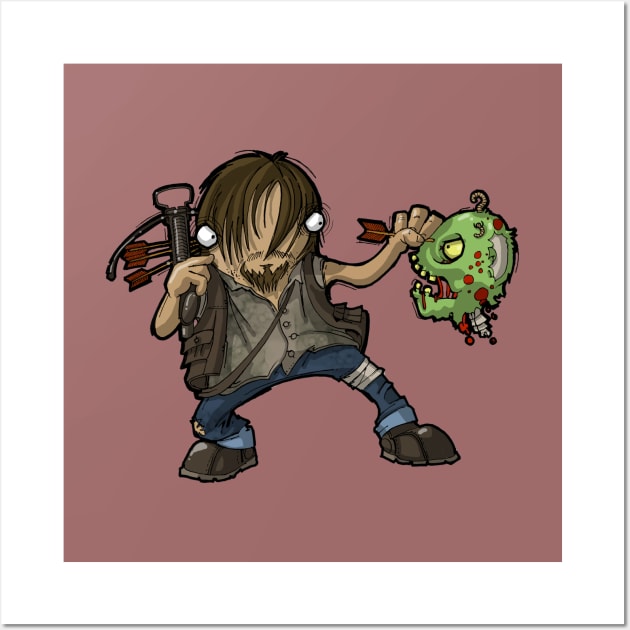 Walking Dead Mr Dixon Wall Art by AngryBunnyCreations